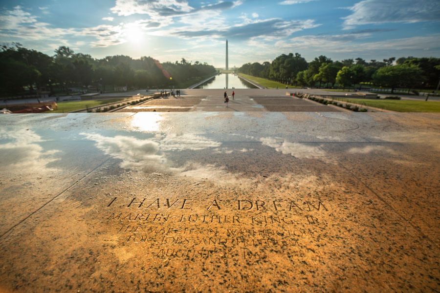 MLK Jr. Marker at Lincoln Memorial