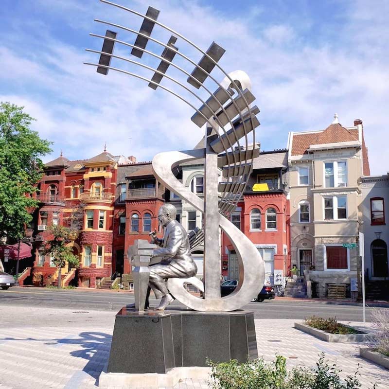 @justinkitsch - Duke Ellington statue near Howard Theatre in Shaw - Landmarks in DC's Shaw neighborhood