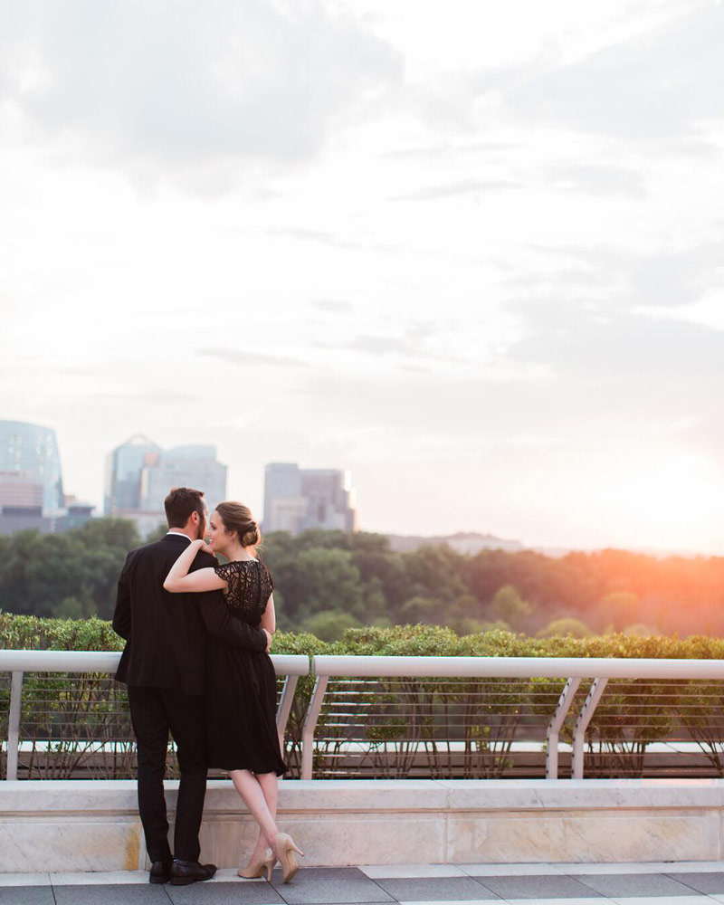 @sarahcbradshaw - Sunset views over the Potomac River from the Kennedy Center - Best Instagram spots in Washington, DC