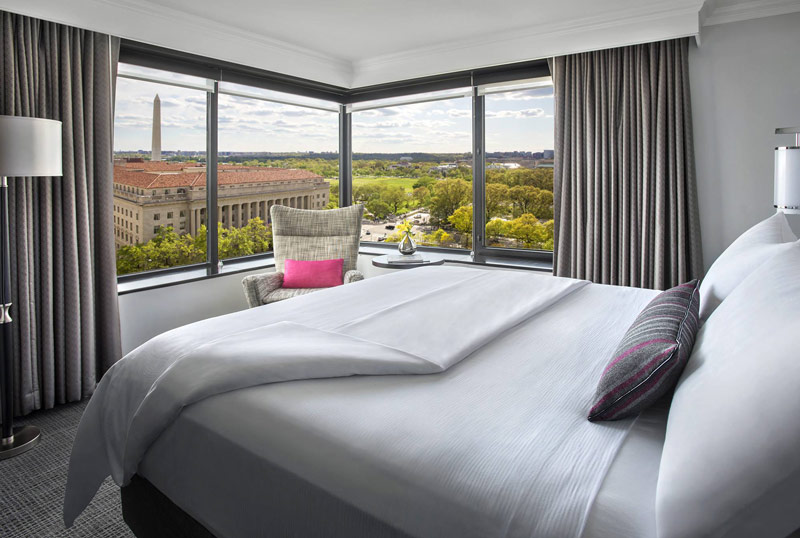 View of the Washington Monument from the JW Marriott - Washington, DC's best hotels